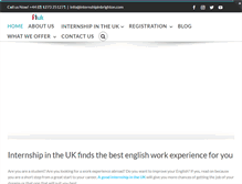 Tablet Screenshot of internshipintheuk.com